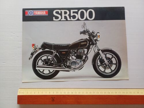 Yamaha SR 500 1982 depliant originale ITALIANO