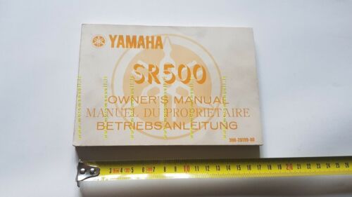 Yamaha SR 500 3H0 1978 manuale uso originale owner's manual …