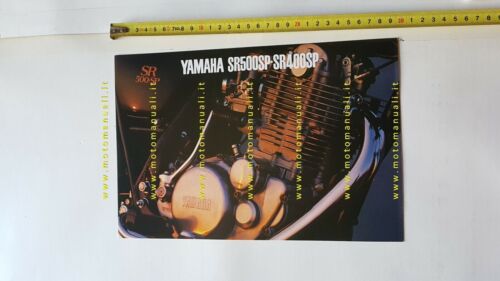 Yamaha SR 500 SP - SR 400 SP 1981 depliant …