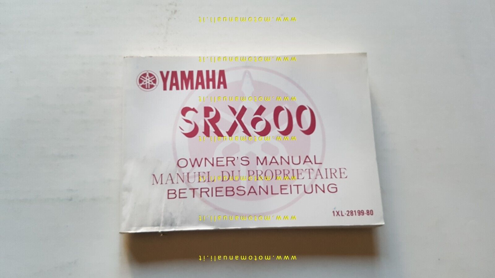 Yamaha SRX 600 1XL 1985 manuale uso manutenzione originale INGLESE …