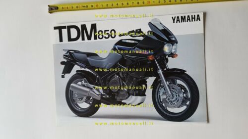 Yamaha TDM 850 1991 depliant MOTO originale brochure ITALIANO