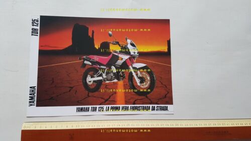 Yamaha TDR 125 1990 depliant moto originale ITALIANO