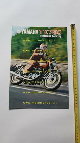 Yamaha TX 750 1973 depliant ITALIANO originale moto
