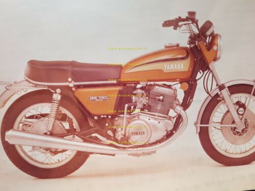 Yamaha TX 750 1973 positivo a colori 18x12 originale foto …