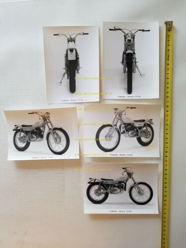 YAMAHA TY250 Trials 1973 lotto 5 foto cartella stampa originali …