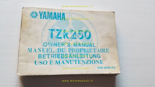 Yamaha TZR 250 2XW 1988 manuale uso manutenzione originale italiano