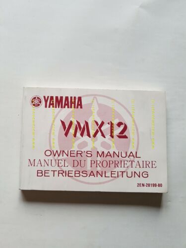 Yamaha V MAX 1200 VMX12 2EN 1986 manuale uso manutenzione …