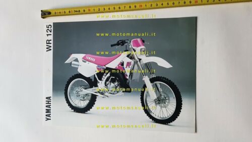 Yamaha WR 125 Enduro 1992-93 depliant ITALIANO originale moto