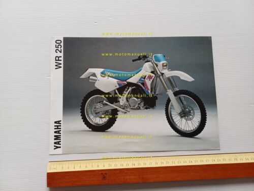 Yamaha WR 250 1991 depliant originale italiano