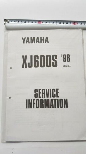 Yamaha XJ 600 S 1998 Service Information manuale officina originale