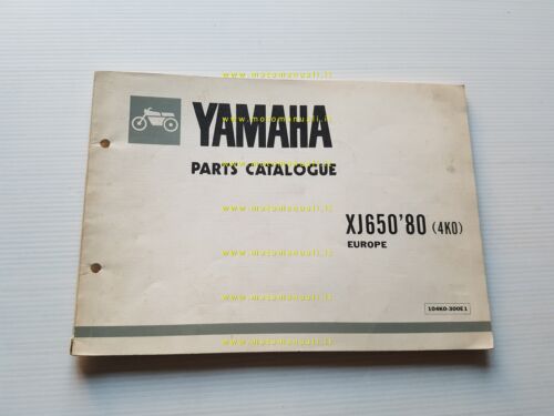 Yamaha XJ 650 4K0 1980 catalogo ricambi originale spare parts …