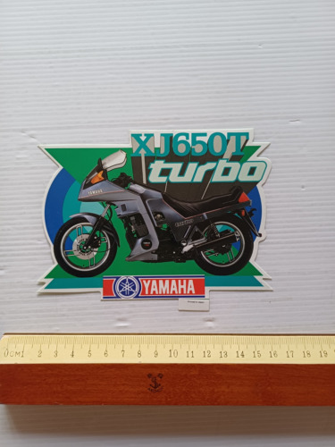 Yamaha XJ 650 T Turbo adesivo promozionale pubblicitario originale anni …
