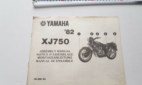 Yamaha XJ 750 1982 manuale assemblaggio officina originale no riparazione