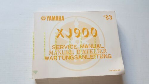Yamaha XJ 900 1983 manuale officina INGLESE originale workshop manual