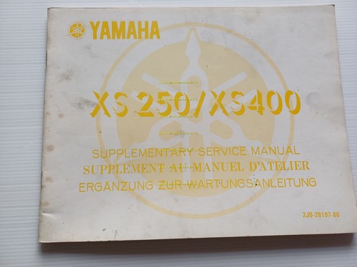 Yamaha XS 250- XS 400 2J0 AGGIORNAMENTO 1977 manuale officina …