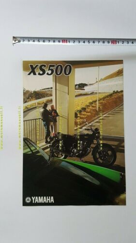 Yamaha XS 500 1976 depliant moto originale ITALIANO motorcycle brochure