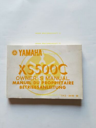 Yamaha XS 500 C 1H2 1976 manuale uso INGLESE originale …