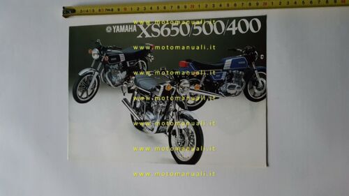 Yamaha XS 650 - 500 - 400 1978 depliant ITALIANO …
