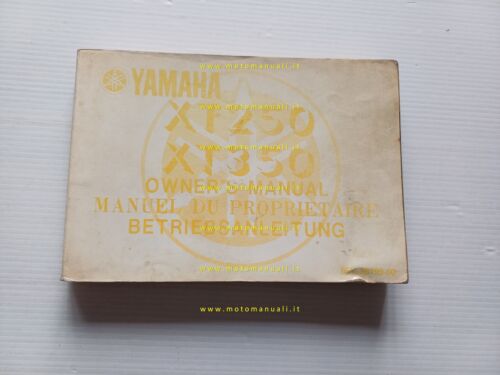 Yamaha XT 250 - XT 350 55V 1984-85 manuale uso …