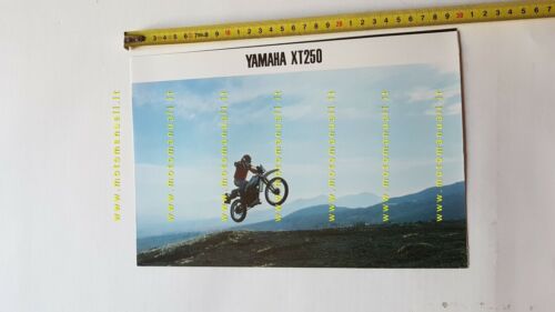 Yamaha XT 250 1981 depliant Giapponese Moto ORIGINALE brochure