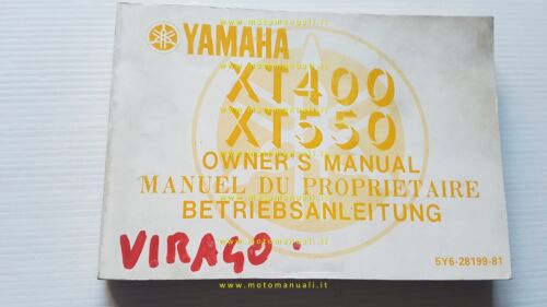 Yamaha XT 400 - XT 550 5Y6 1982-83 manuale uso …