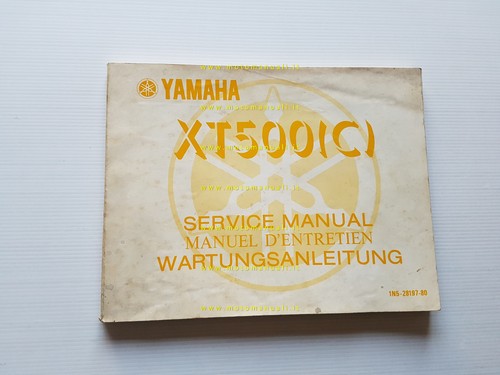 Yamaha XT 500 1N5 1976 manuale officina originale