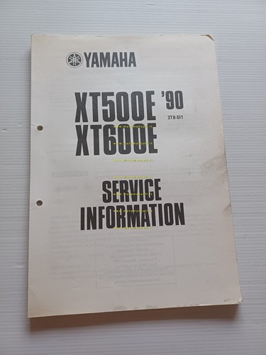 Yamaha XT 500 600 E 1990 Service Information manuale officina …