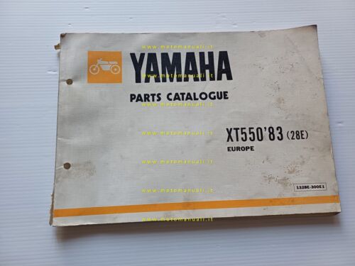 Yamaha XT 550 28E 1983 catalogo ricambi originale moto spare …