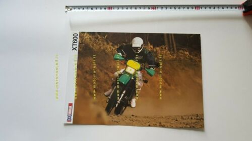 Yamaha XT 600 1989 depliant italiano moto ENDURO originale brochure