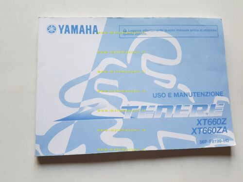 Yamaha XT 660 Z Tener 56P 2010 manuale uso manutenzione …