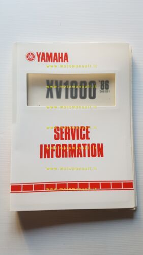 Yamaha XV 1000 1986 Service Information manuale officina inglese originale