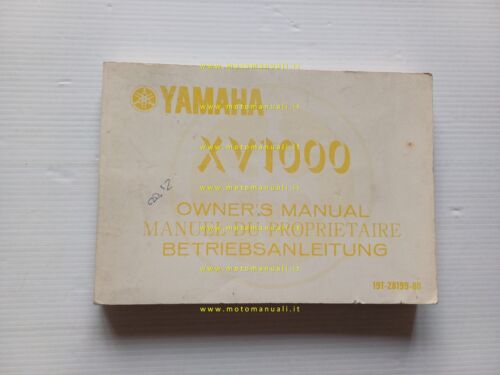 Yamaha XV 1000 19T 1981 manuale uso manutenzione libretto originale …
