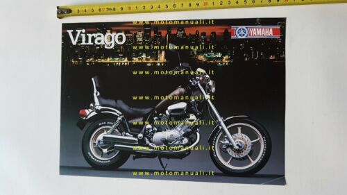 Yamaha XV 1000 SE Virago 1986 depliant ITALIANO originale moto