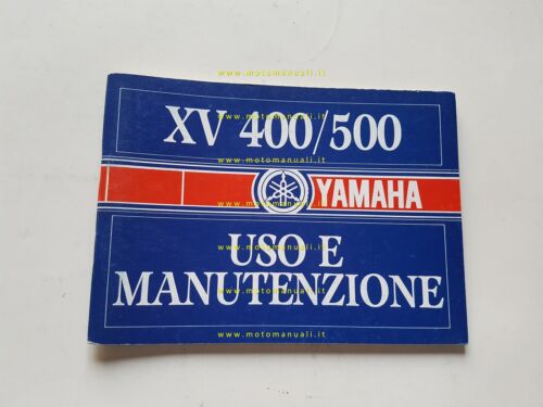 Yamaha XV 400 - XV 500 1986 manuale uso manutenzione …