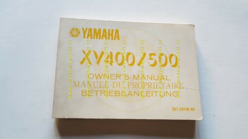 Yamaha XV 400-500 26T 1983 manuale uso originale owners manual …
