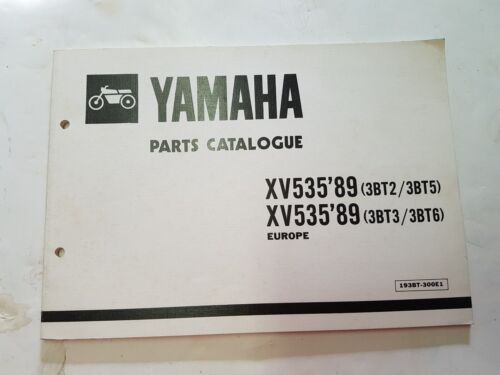 Yamaha XV 535 1989 catalogo ricambi originale spare parts catalog