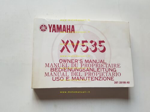Yamaha XV 535 3BT 1990 manuale uso manutenzione originale italiano