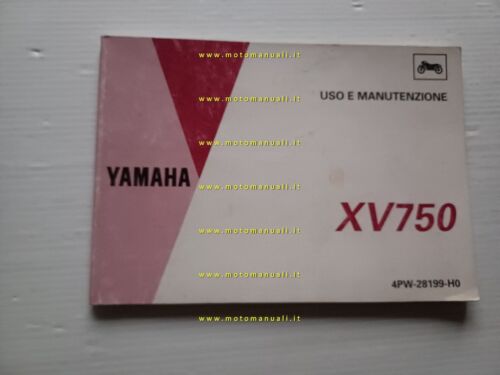 Yamaha XV 750 1994 manuale uso manutenzione libretto originale italiano