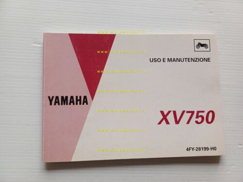 Yamaha XV 750 4FY 1993 manuale uso manutenzione libretto originale …