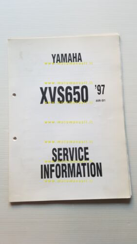 Yamaha XVS 650 1997 Service Information manuale officina italiano originale