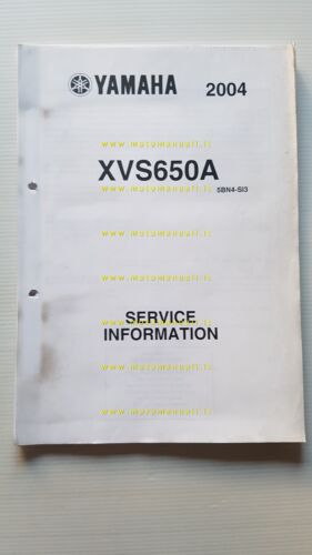 Yamaha XVS 650 2004 Service Information manuale officina italiano originale