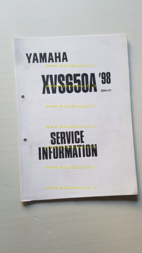 Yamaha XVS 650 A 1998 Service Information manuale officina italiano …