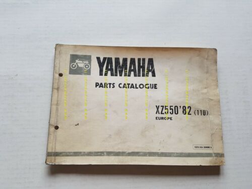 Yamaha XZ 550 1982 catalogo ricambi originale spare parts catalogue