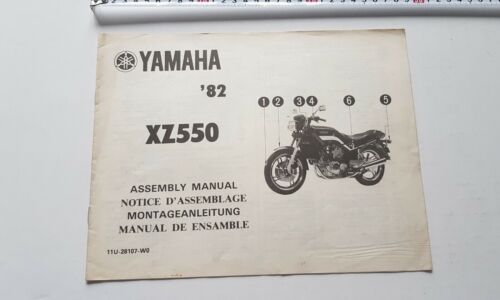 Yamaha XZ 550 1982 manuale assemblaggio officina originale no riparazione