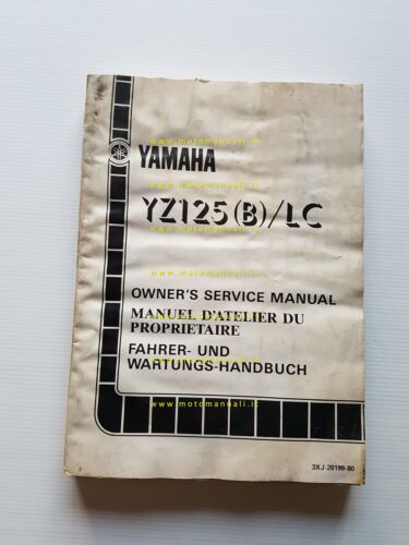 Yamaha YZ 125 B LC 3XJ 1990 manuale uso - …