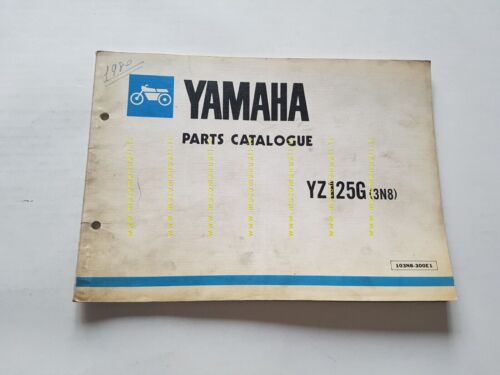Yamaha YZ 125 G (3N8) 1979 catalogo ricambi ORIGINALE INGLESE …