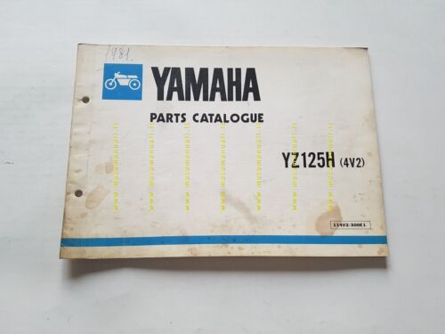 Yamaha YZ 125 H (4V2) 1980 catalogo ricambi ORIGINALE INGLESE …
