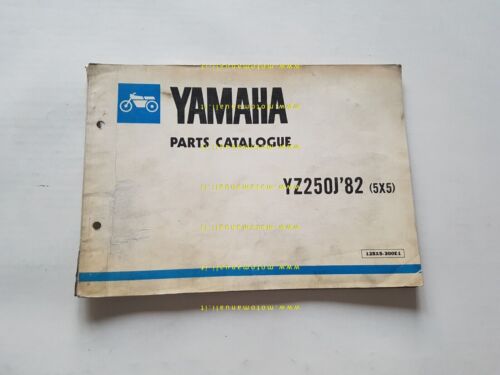 Yamaha YZ 250 J (5X5) 1982 catalogo ricambi ORIGINALE INGLESE …