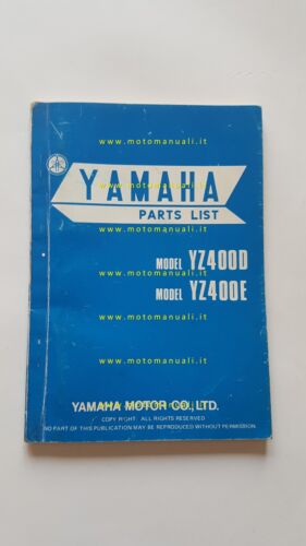 Yamaha YZ 400 D - YZ 400 E CROSS 1977 …