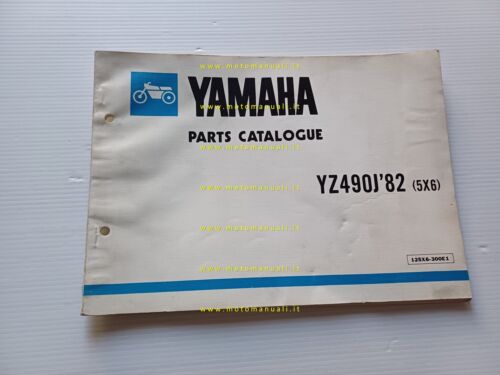 Yamaha YZ 490 J 5X6 1982 catalogo ricambi originale moto …